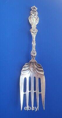 Vintage 9.5 Sterling Silver Serving Salad Meat Fork
