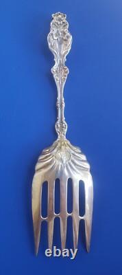 Vintage 9.5 Sterling Silver Serving Salad Meat Fork