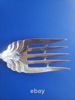 Vintage 9.5 Sterling Silver Serving Salad Meat Fork