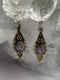 Vintage 925 Sterling Silver Amethyst Earrings