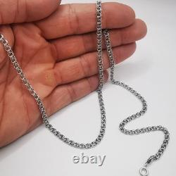 Vintage 925 Sterling Silver Chain Necklace Signed Elegant Jewelry 10.13g