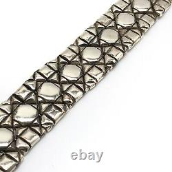 Vintage 925 Sterling Silver Unique Link Heavy Bracelet 90+ Grams