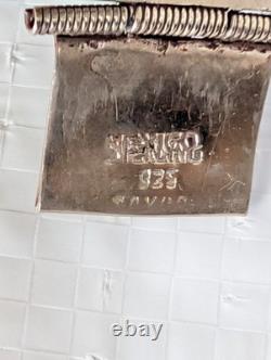 Vintage 925 Taxco Sterling Silver Green Onyx Panel Bracelet 8 Craftsman ship Vintage 925 Taxco Sterling Silver Green Onyx Panel Bracelet 8 Craftsman ship