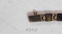 Vintage 950 silver and lapis lazuli 18 inch necklace