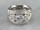 Vintage & Antique Art Deco Engagement Ring 4ct Round Diamond 14k White Gold Over