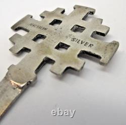 Vintage Antique Sterling Silver Jerusalem Cross Letter Opener