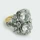 Vintage Art Deco 3.4 Ct White Round Diamond Antique Engagement Promise Gift Ring