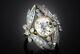 Vintage Art Deco Engagement Ring 2 Ct Cushion Cut Diamond 14k White Gold Over