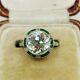 Vintage Art Deco Engagement Wedding Antique Ring 14k White Gold Fn 2ct Diamond