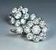 Vintage Art Deco Engagement Wedding Earrings 14k White Gold Over 5.87 Ct Diamond