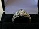 Vintage Art Deco Ring 14k White Gold Over Engagement & Wedding Ring 2ct Diamond