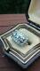 Vintage Art Deco Ring Engagement Ring 3 Ct Diamond Edwardian Ring 14k Gold Over