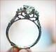 Vintage Art Deco Wedding Ring 2 Ct Diamond Engagement Ring 14k White Gold Finish