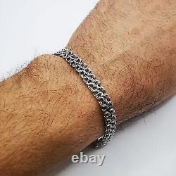 Vintage Beautiful Bracelet Jewelry, 925 Sterling Silver, Handmade 9,34g