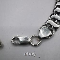 Vintage Beautiful Bracelet Jewelry, 925 Sterling Silver, Handmade 9,34g