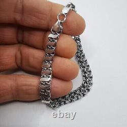 Vintage Beautiful Bracelet Jewelry, 925 Sterling Silver, Handmade 9,34g