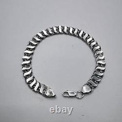 Vintage Beautiful Bracelet Jewelry, 925 Sterling Silver, Handmade 9,34g