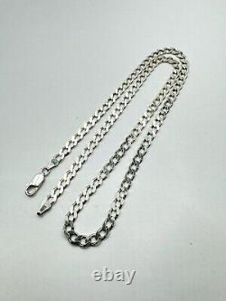 Vintage Beautiful Jewelry Chain, 925 Sterling Silver, Signed 21.78g