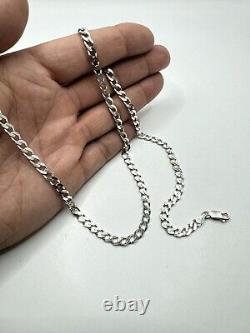 Vintage Beautiful Jewelry Chain, 925 Sterling Silver, Signed 21.78g