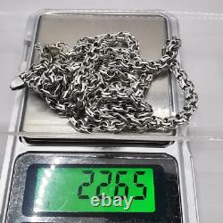 Vintage Beautiful Jewelry Chain, 925 Sterling Silver, Signed 22.65 gram