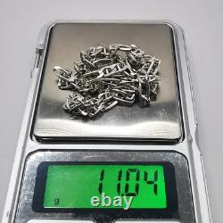 Vintage Beautiful Jewelry Chain Necklace 925 Sterling Silver Signed 11.04g