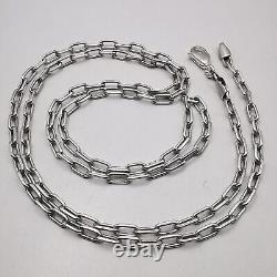 Vintage Beautiful Jewelry Chain Necklace 925 Sterling Silver Signed 13.17g