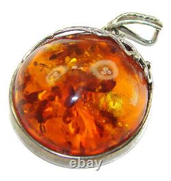 Vintage Beauty authentic Baltic Amber. 925 Sterling Silver handcrafted pendant
