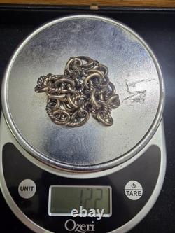 Vintage Carolyn Pollack. 925 Sterling Heavy Rope Twist Link Necklace