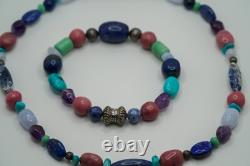 Vintage Carolyn Pollack Relios Southwestern Necklace 17.25 Bracelet 8.25 JB24