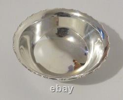 Vintage Chinese Export Sterling Silver Bowl Marked Wai Kee Hong Kong 1940