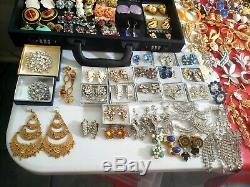 Vintage Costume Estate Jewelry Lot designer Trifari dior high end 1010 plus