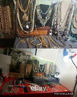 Vintage Costume Estate Jewelry Lot designer Trifari dior high end 1010 plus