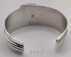 Vintage DTR Jay King Mine Finds Gold Matrix Onyx Sterling Silver Cuff Bracelet