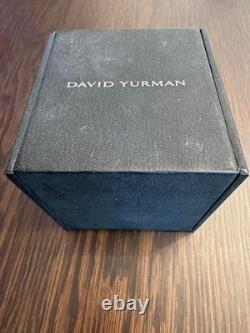 Vintage David Yurman Sterling Silver, 14K gold, Pink Topaz Cable Studs with box