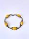 Vintage Egg Yolk Amber Sterling Silver Bracelet Butterscotch