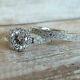 Vintage Engagement Bridal Ring Set 2.50 Ct Round Cut Diamond 14k White Gold Over