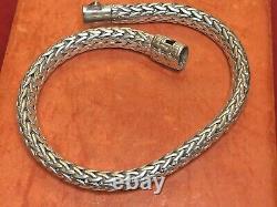 Vintage Estate Sterling Silver Bracelet Designer Signed John Hardy Braided