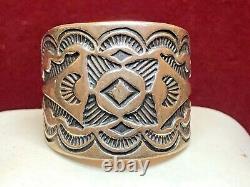 Vintage Estate Sterling Silver Native American Ring Band Stamped Southwestern