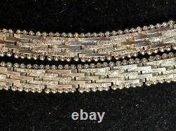 Vintage Estate Sterling Silver Necklace Italy Designer Signed Milor Weave