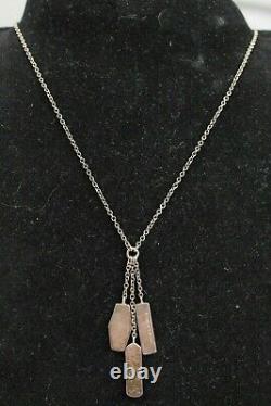Vintage Estate Tiffany & Co. Sterling Silver Dangle Necklace 16