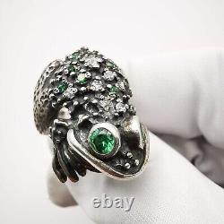 Vintage Exquisite Women's Artwork Ring Jewelry 925 Sterling Silver Pheonite gift