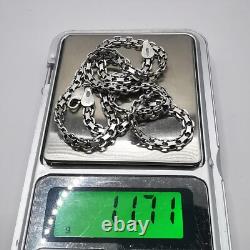 Vintage Fine Jewelry Necklace Chain 925 Sterling Silver Signed 11,71g