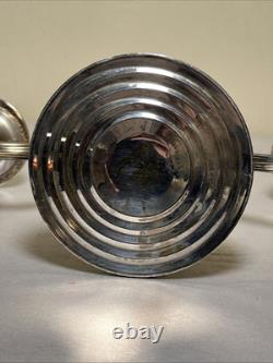 Vintage Fisher Sterling Silver Weighted Candelabra Rose Bouquet 375 g