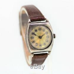 Vintage Gents Rolex Sterling Silver Signed Case & Movement PROJECT WATCH
