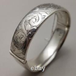 Vintage Georg Jensen Solid Sterling Silver Bangle Hallmarked London 1973 35g