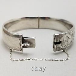 Vintage Georg Jensen Solid Sterling Silver Bangle Hallmarked London 1973 35g