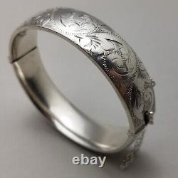 Vintage Georg Jensen Solid Sterling Silver Bangle Hallmarked London 1973 35g