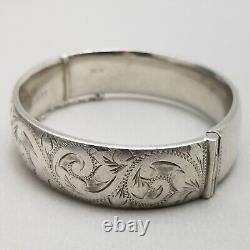 Vintage Georg Jensen Solid Sterling Silver Bangle Hallmarked London 1973 35g