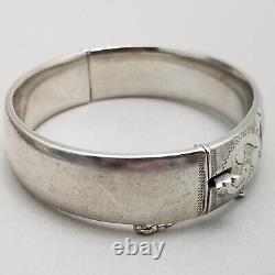 Vintage Georg Jensen Solid Sterling Silver Bangle Hallmarked London 1973 35g