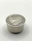 Vintage Hallmarked Sterling Silver Pill Box W 1897 One Shilling Mount, London